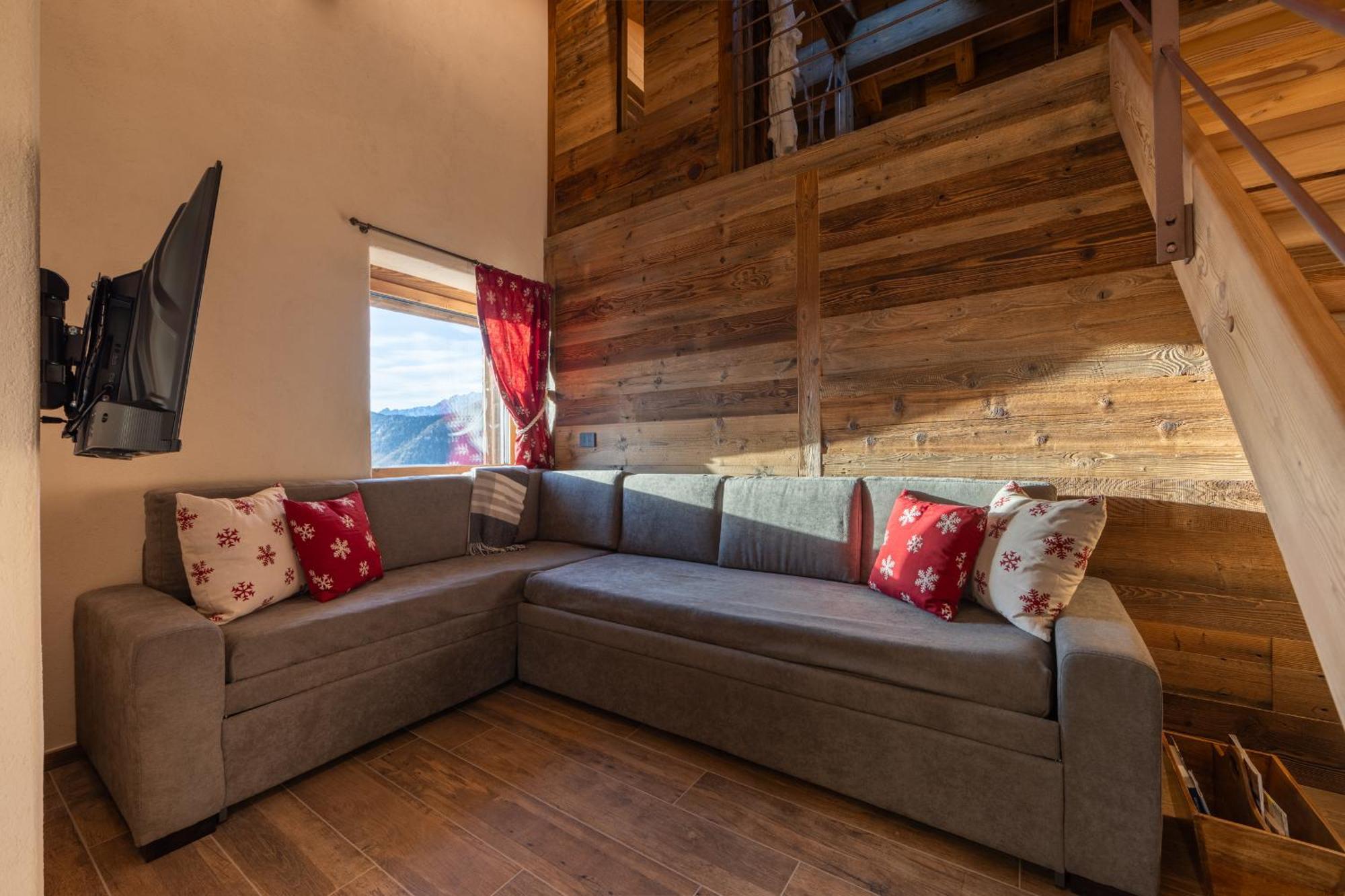 Les Reves Des Montagnards, Appartements De Charme Torgnon Bagian luar foto